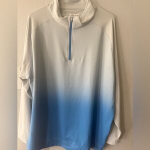 Peter Millar Blue and White Men's Shirt